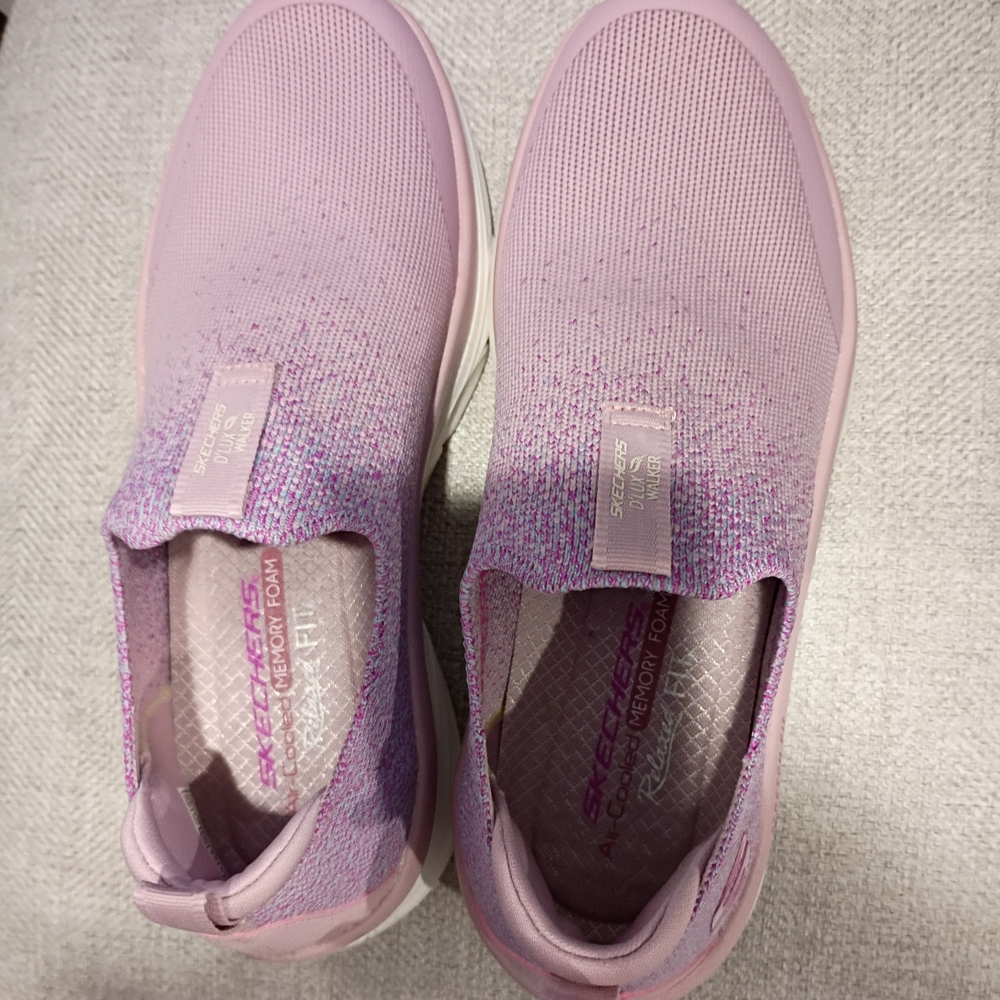 Skechers Womens Pink Slip-On Shoes
